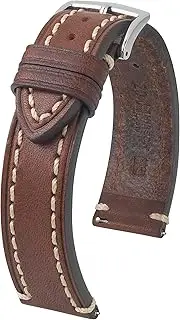 [HIRSCH] Liberty Men's Saddle Leather Watch Strap 22 mm