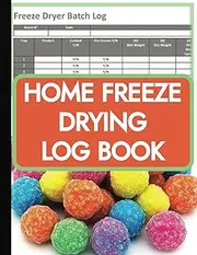 [Tessa Hartwell] Home Freeze Drying Log: Track Your Candy Creations: A Batch Record Book for Home and Small Business Treat Making