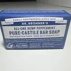 DR.BRONNER'S ALL-ONE HEMP Peppermint Pure-Castile BAR Soap Fair Trade