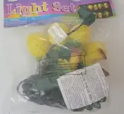 Pineapple And Palm Tree Plug In String Lights 10 Lights, 7' Cord