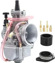 PWK 28 30 32 34 mm Universal Carburetor Racing carb Fit For 2T 4T Motorcycle Quad Go Kart Buggy Dirt Bike scooter Replace carburetor (Color : 21 and Size A)