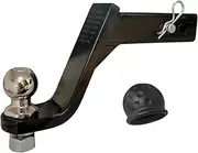 Trailer Hitch 6 inch Drop Towbar Tow Bar Ball Mount Tongue Hitch Trailer Car RV boat parts accessories Camper Accessories(With 50mm ball)