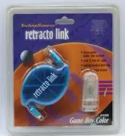 Vintage New Gameboy Color Accessory TechnoSource Retracto Link Cable System