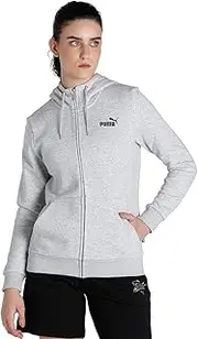 [PUMA] Women's Essential Small Logo Full Zip Fleece Hoodie