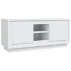 Tv Cabinet White 102X35x45 Cm Engineered Wood Wood TV Stands & Entertainment Uni