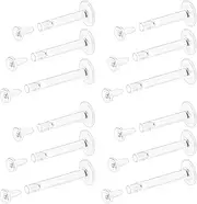 [Eakxnig] 18G flat back Clear Earrings for Sports Nose Studs Silicone Plastic tragus conch cartilage Earrings Retainers Monroe Medusa Lip Rings Stud Labret Piercing Jewelry for Work Surgery 6mm 7mm 8mm
