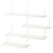 BERGSHULT / PERSHULT wall shelf combination, white/white