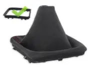 FOR MERCEDES SLK R171 04-11 GEAR SHIFT BOOT GAITER ALCANTARA s.RED + FRAME