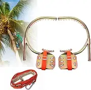 Tree Climbing Spike One Pair 2 Gears Set Safety Belt Adjustable Rope Rescue Belt Portable Non-Slip Climbing Spikes Shoes for Hunting Observation Picking Fruit Coconut,350Model