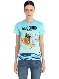 在飛比找Yahoo!奇摩拍賣優惠-全新真品現貨 Moschino  SWIM 熊 T-shir