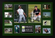 ADAM SCOTT & JASON DAY SIGNED LIMITED EDITION FRAMED MEMORABILIA