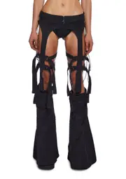 [DARKER WAVS] Charged Strappy Flared Leg Chaps