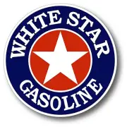 WHITE STAR GASOLINE LUBSTER SHELL MARATHON 66 DECAL GAS OIL CAN PUMP STICKER