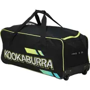 Kookaburra Pro 5.0 Cricket Bat/Gear Wheelie Bag Black/Fluro Yellow