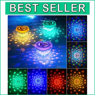Mesmerizing 3 PCS Fish Pattern Floating LED Lights - Perfect for Pools & Baths