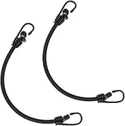 HOMSFOU 2pcs Heavy Duty Long Bungee Cords with Hooks Weather Resistant Elastic Straps for Camping Tents and Luggage Versatile Gear Securing for Outdoor Activities
