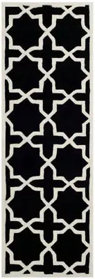Safavieh Chatham BLACK / IVORY 2'-3" X 7' Runner - CHT732K-27