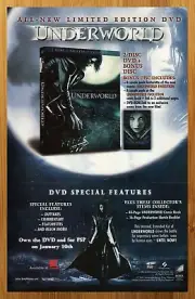 2006 Underworld Vintage Print Ad/Poster Kate Beckinsale DVD Movie Promo Art 00s