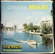 1960's GREATER MIAMI Florida 3d View-Master 3 Reel Packet NEW SEALED