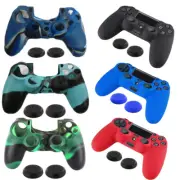 1Set Silicone Case for PlayStation 4 PS4 Controller + 2x Thumb Stick Grip Cap