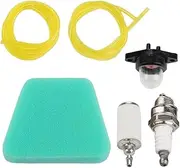 Air Filter for Lawn Mower - Grass Trimmer Filter,Hose Tube Spark Plug Kit, Mowing Machine Accessories for Farm Equipment Upkeep Gardening Landscaping Tools