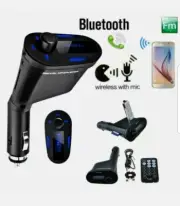Bluetooth, FM Transmitter, Multifunction, Hands Free, with USB Drive and Remote