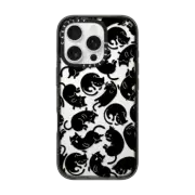 iPhone 16 Pro Impact Case Lazy Black Cats