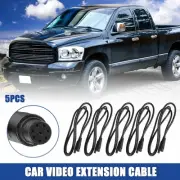 8 Pin 3.28ft Dash Cam Rear View Backup Camera Cable Reverse Universal 5 Pcs