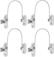 Rhafayre 4 Pcs Security Window Lock, Window Security Door Lock With Key