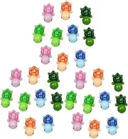 FUNOMOCYA Resin Turtle Decor 30 Pcs Mini Turtles Ornaments for Miniature Animals Figurines in Garden
