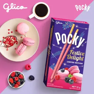 🧸TJ 泰國 Pocky 聖誕節限定 夏日限定 青蘋果口味 水蜜桃荔枝法式莓果風味棒 草莓桃子 Glico 固力果