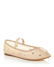 Loeffler Randall Women's Leonie Embellished Ballet Flats 10