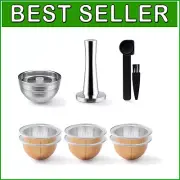 Eco-Friendly Stainless Steel Reusable Vertuo Next Capsules for Perfect Coffee