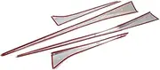 Chrome Side Door Strip Body Skirts Molding Trim Decoration Accessories Car Styling Compatible for Lexus UX 200 250h 260h 20192020 2021 2022