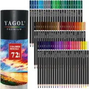 Colored Pencils for Adult Coloring Books, 72 Colored Professional Drawing Pencil