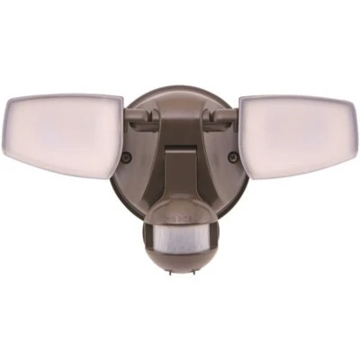 (1)-Halo Bronze Motion Activated 15W LED 50,000 hrs Floodlight Fixture. ESF1A4MB