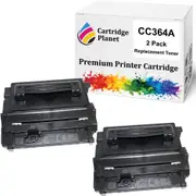 2 Pack Compatible Toner Cartridge Replacement for HP CC364A 64A (10,000 Pages) for HP Laserjet P4014 P4014n P4015n P4015tn P4015x P4515n P4515tn P4515x P4515xm