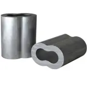 250 Aluminum Sleeves for Wire Rope Cable, 1/4"