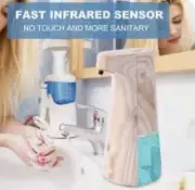 Pelliot Automatic Foam Soap Dispenser Touchless Hands Free Motion Sensor