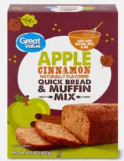 Great Value Fall Apple Cinnamon Quick Bread & Muffin Mix, 15 oz Box