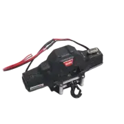 RC Hop Ups 1/8 & 1/10 Scale Dual-Motor Winch (Black)