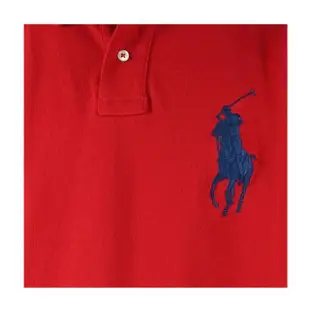 【RALPH LAUREN】經典刺繡大馬男款S M L POLO衫(紅)