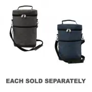 Karlstert Dual Zipper Closure Portable Insulated Premium Carrier (2 Bottles)
