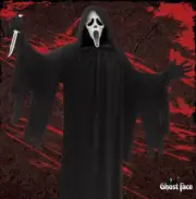 Ghost Face Scream 5 Foot Backdrop