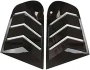 Car Side Window Louver Scoop Cover Vent Carbon Surface Glossy Black Style Spoiler Decorative Compatible for Scirocco 2009-2018(Glossy Black)