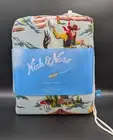 Vtg NICK & NORA Rio Grande Cowboy Cotton Jersey Twin Fitted Flat and Pillowcase