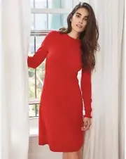 Boden Red Lara Knitted Dress US Size 6 New with tags