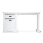 Laelia Study Computer Desk 150cm Office Executive Table Solid Acacia Wood -White