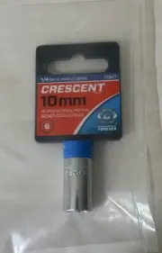 Crescent 1/4" Drive 6 Point Standard Metric Socket 10Mm - CDS17