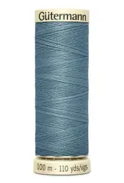 Gutermann Sew-all Thread 100m Colour 827 STEEL BLUE GREY, 100% Polyester